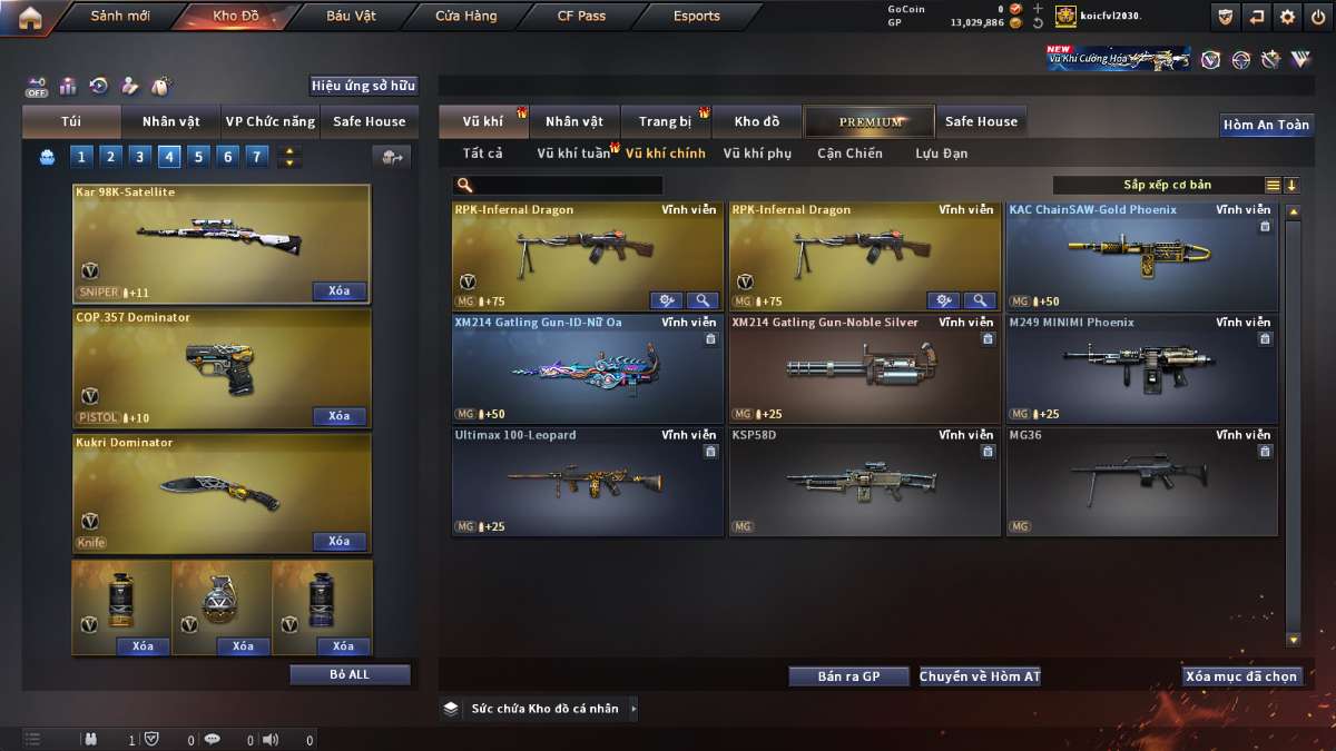 shop acc cf uy tin gia re